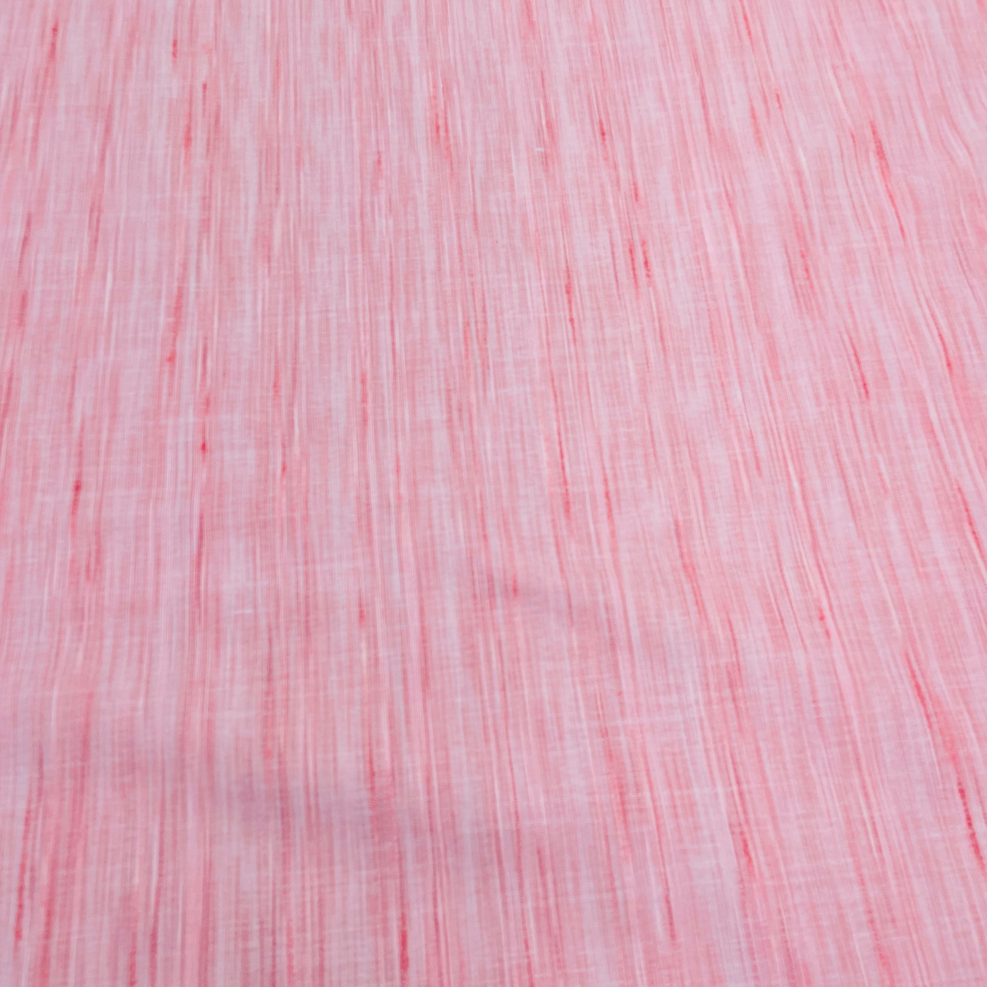 Pink Solid Khadi Linen Fabric