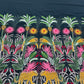 Black & Multicolor Floral Handwork Sequence Embroidery Georgette Fabric - TradeUNO