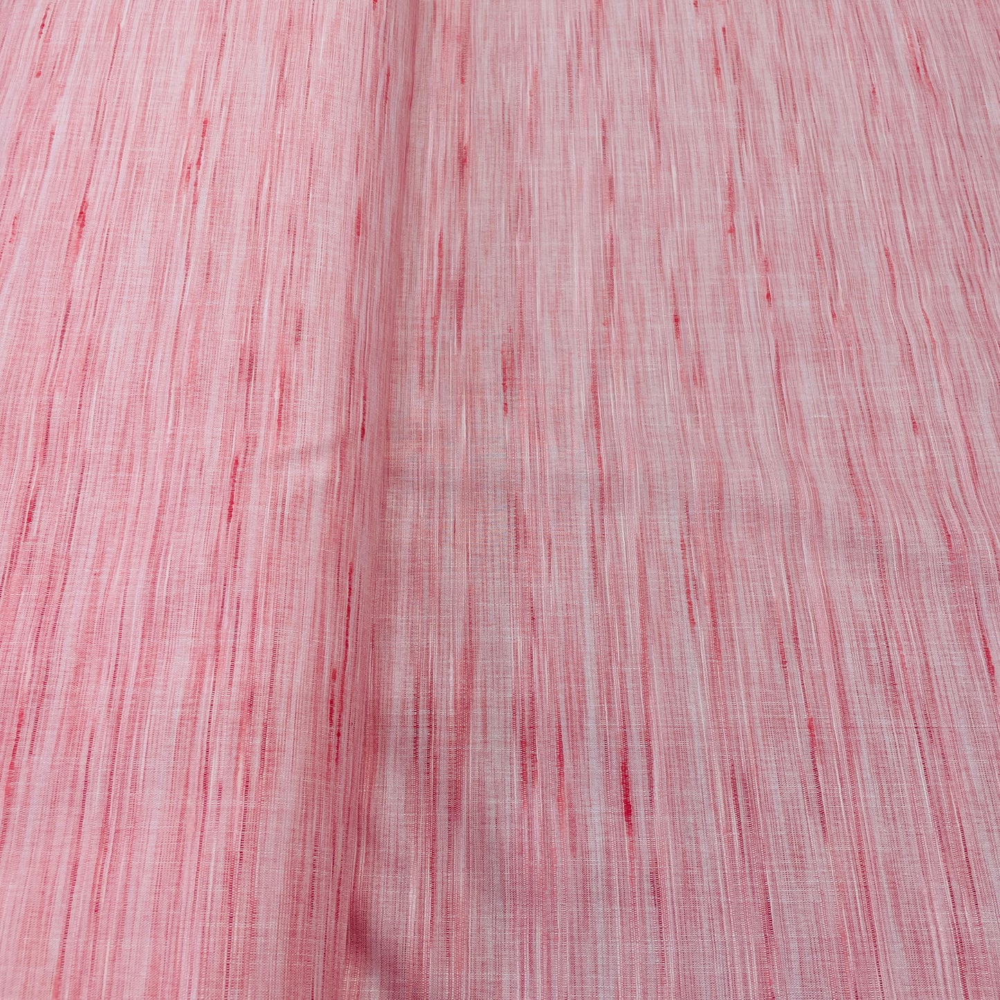 Pink Solid Khadi Linen Fabric