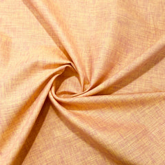 Orange Solid Italian Linen Fabric