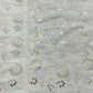 White Dyeable Floral Sequins Embroidery Dyeable Georgette Fabric