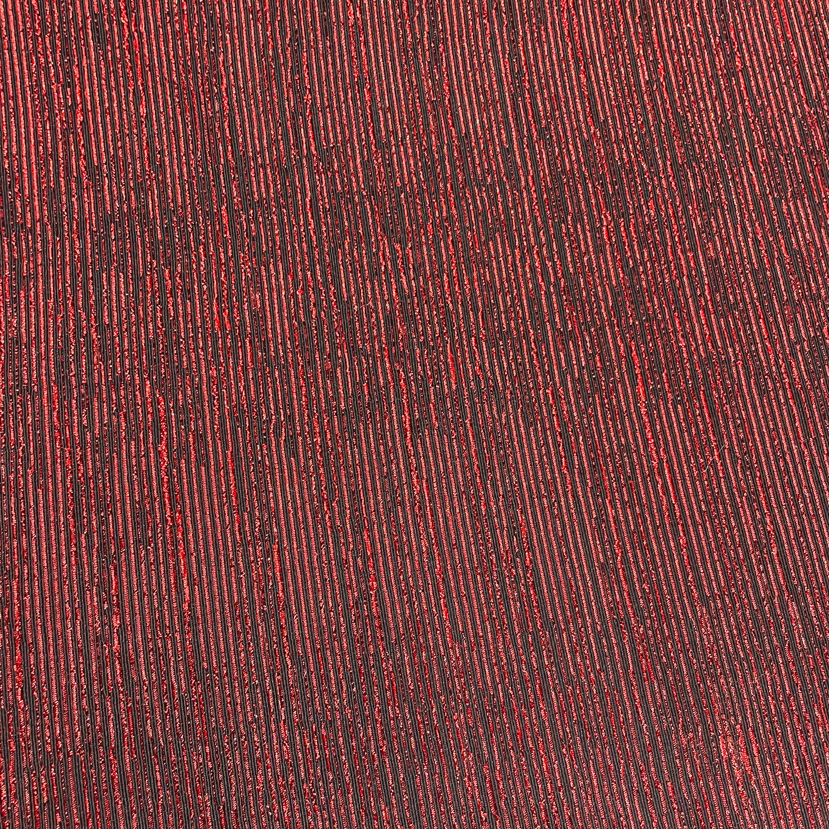 Maroon Shimmer Pleated Knitted Lycra Fabric