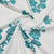 White & Green Floral Thread Embroidery Cotton Fabric - TradeUNO