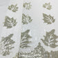 White & Golden Sequence Embroidery Georgette Fabric