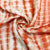 Exclusive Orange & Yellow Shibori With Lurex Silk Fabric
