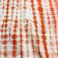 Exclusive Orange & Yellow Shibori With Lurex Silk Fabric
