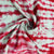 Exclusive Red & Sea Green Shibori With Lurex Silk Fabric
