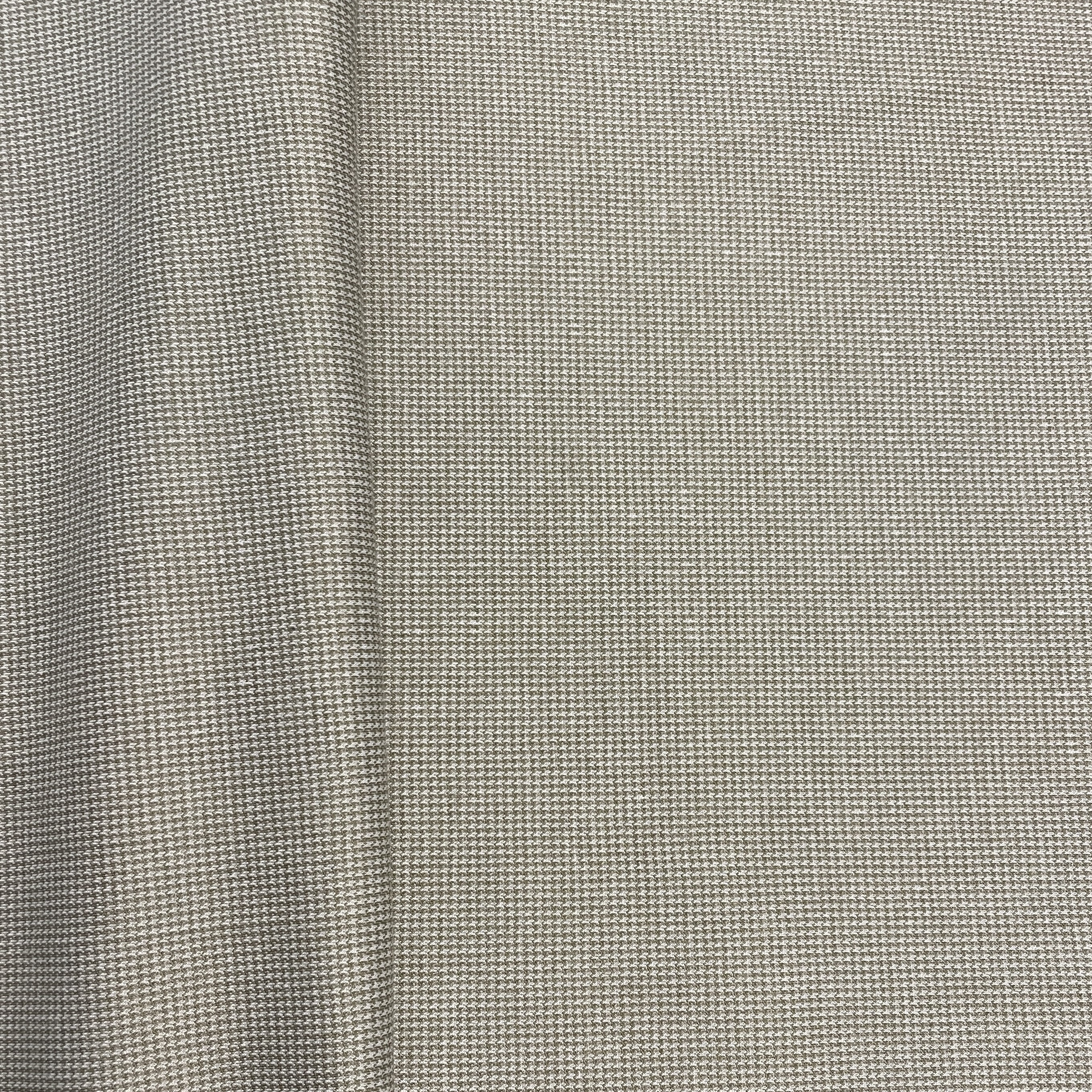 Checkered Beige Woollen Fabric