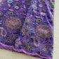 Premium Purple Floral CutDana Sequins Embroidery Net Fabric