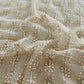 Premium Cream Pearl CutDana Embroidery Net Fabric