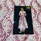 White & Pink Lace Embroidery Sequence Net Fabric - TradeUNO