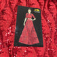 Red Lace Sequence Fabric - TradeUNO
