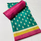 Pink Floral Print Ghicha Silk Suit Set With Dupatta - TradeUNO