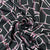 Classic Black Pink Marble Print Armani Satin Fabric