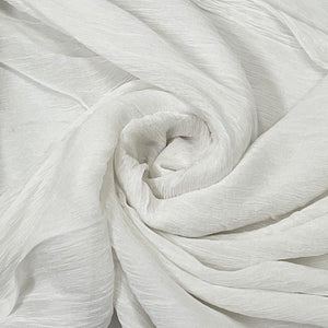 White Solid Dyeable Viscose Chinnon Fabric - TradeUNO