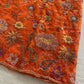Premium Orange Floral CutDana Sequins Embroidery Net Fabric