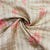 byt exclusive cream pink floral print slub tusser silk 1