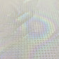 White Solid Imported 3D Rainbow Embrossed Knitted Lycra Fabric