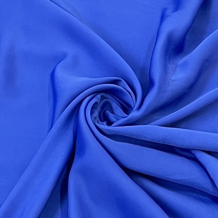 exclusive cobalt blue solid milano crepe fabric