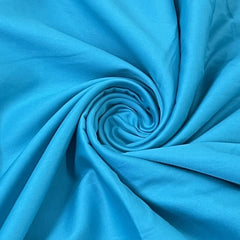 classic arctic blue solid cotton satin