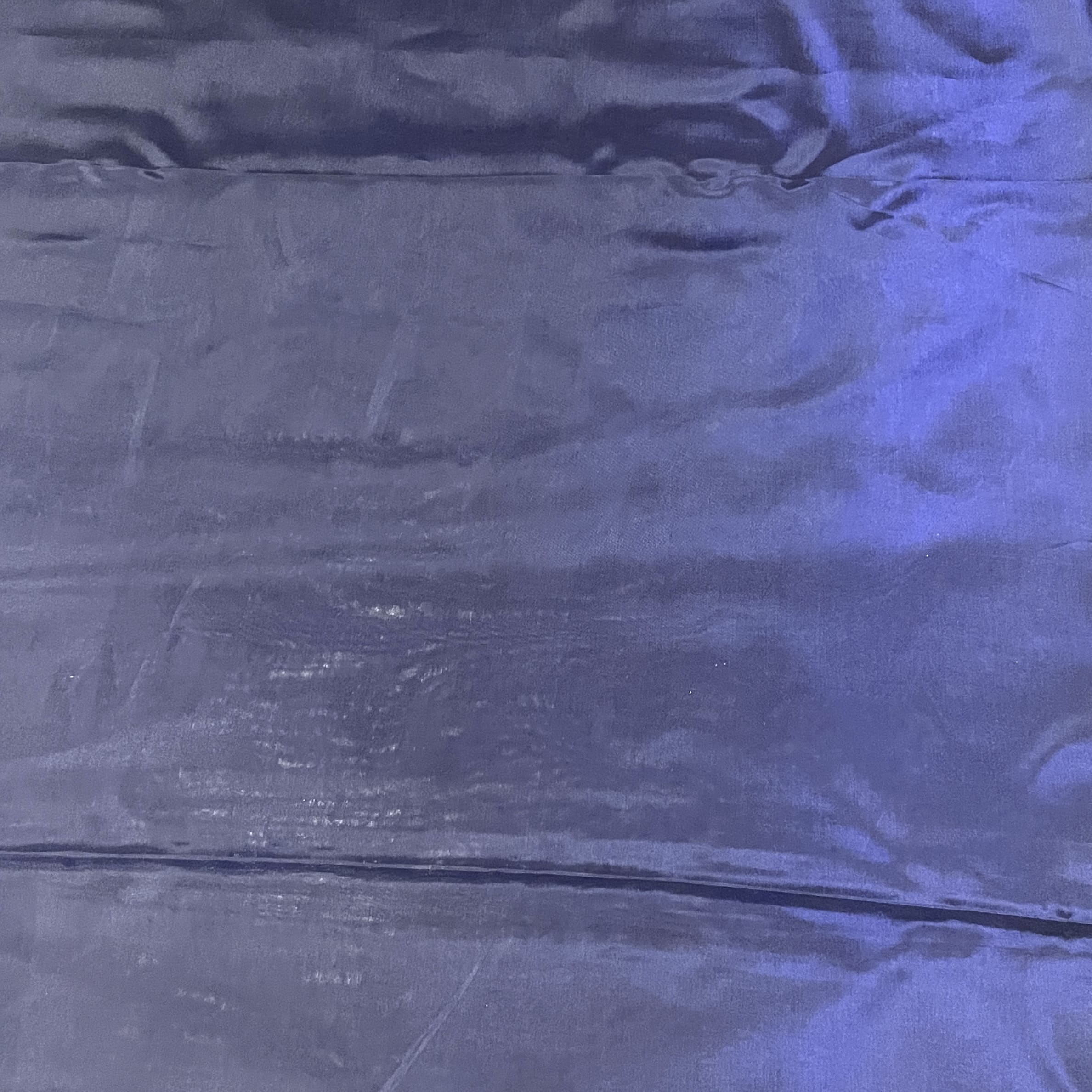 Premium Navy Blue Solid Liquid Organza Fabric