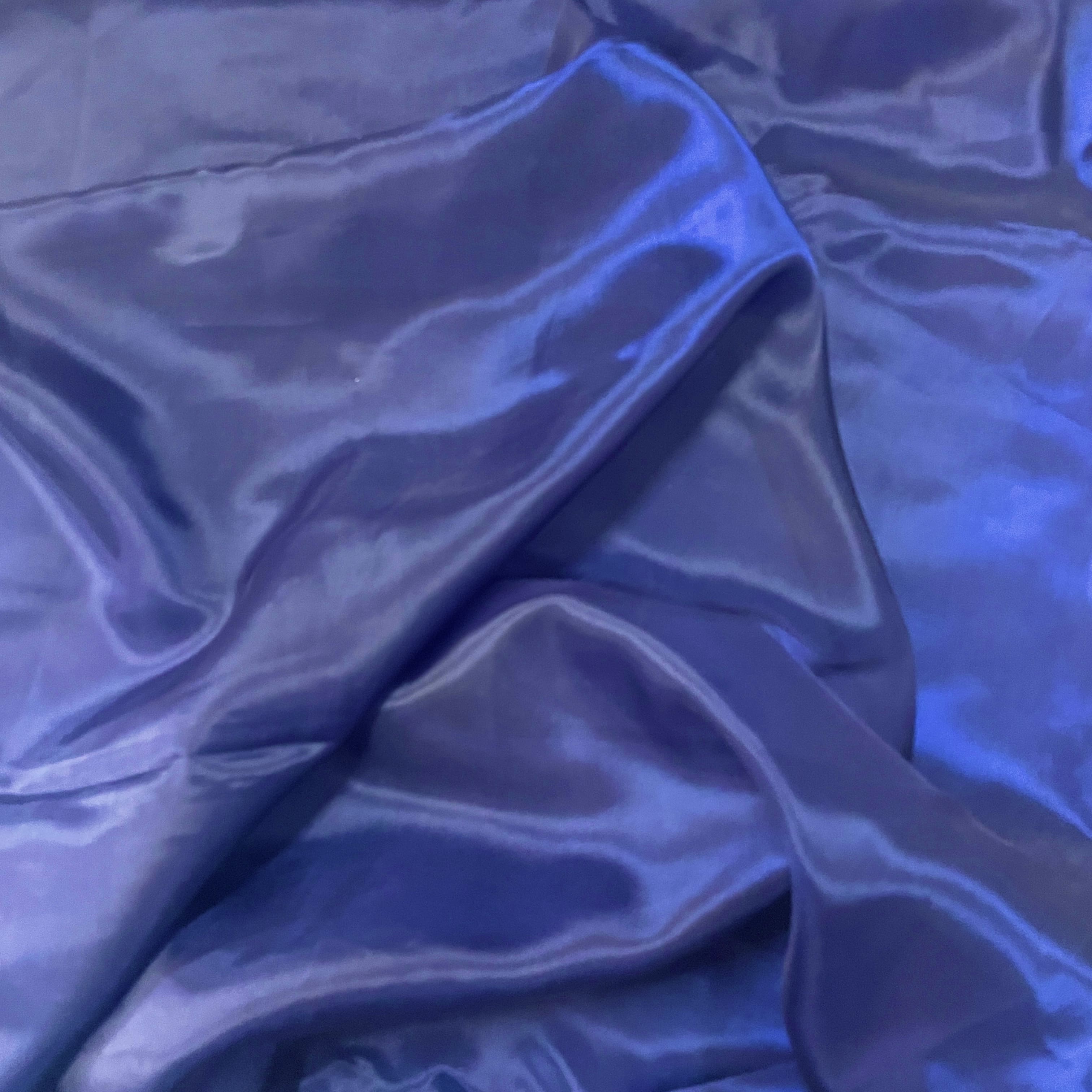 Premium Navy Blue Solid Liquid Organza Fabric