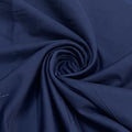 Classic  Blue Solid Cotton Satin