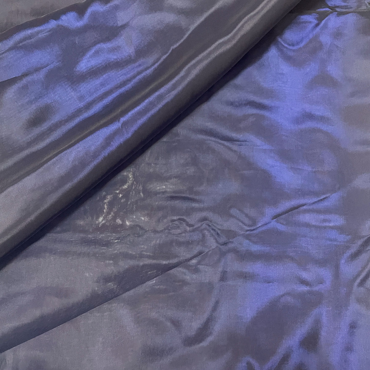 Premium Navy Blue Solid Liquid Organza Fabric