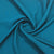 Exclusive Teal Green Solid Malai Crepe Fabric