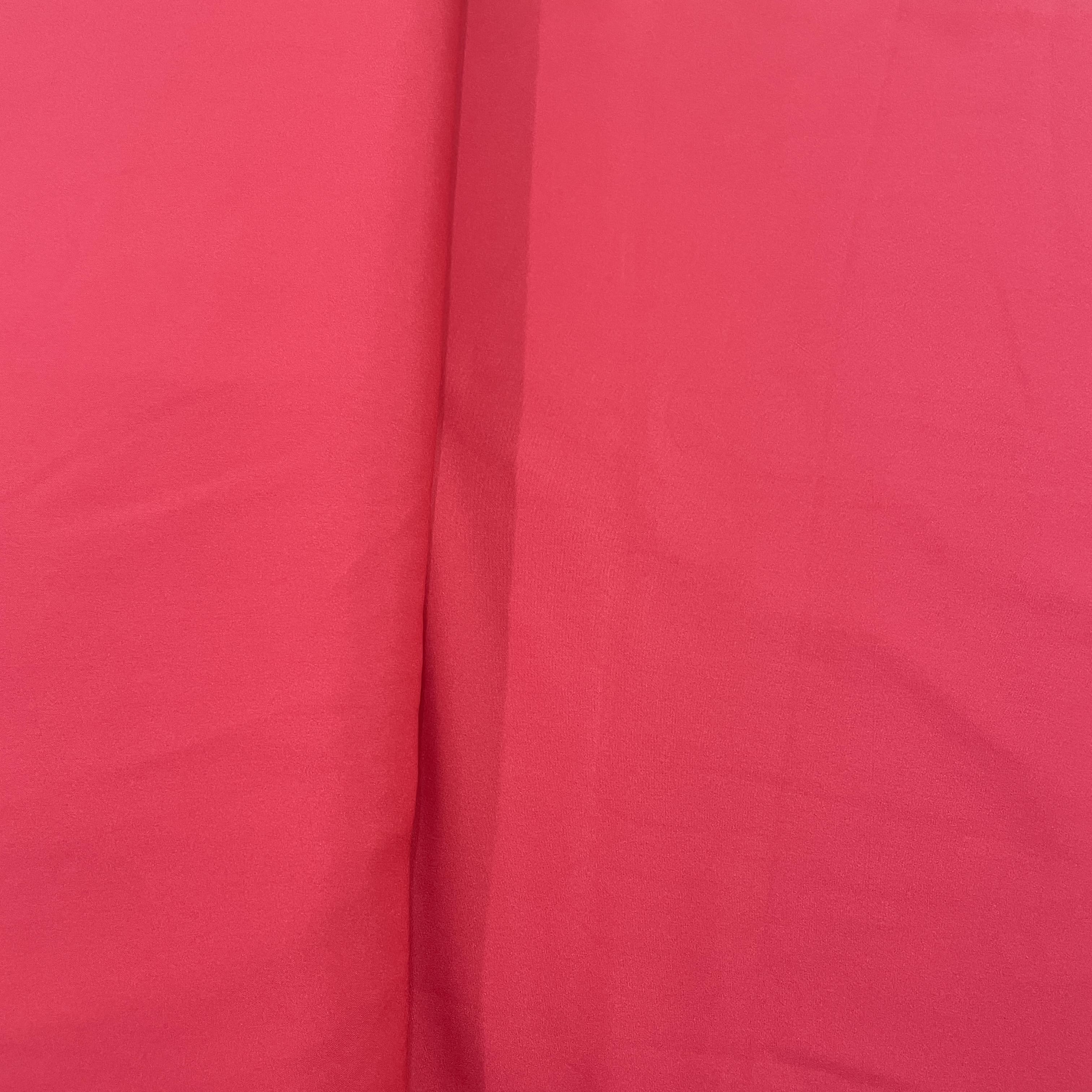 Exclusive Hot Pink Solid Malai Crepe Fabric - TradeUNO