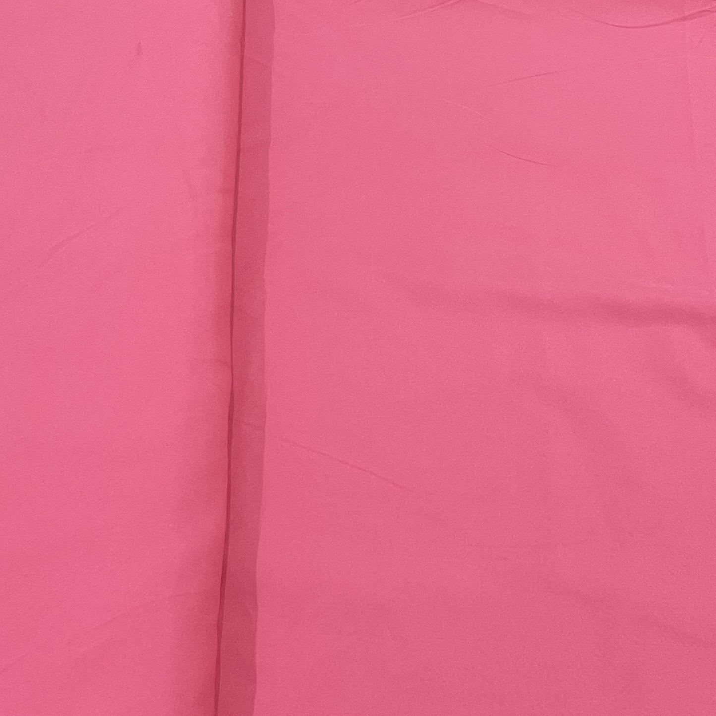 Exclusive Punch Pink Solid Malai Crepe Fabric