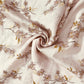 Pink Floral Foil Mulmul Fabric - TradeUNO