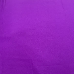 Exclusive Plum Purple Solid Malai Crepe Fabric