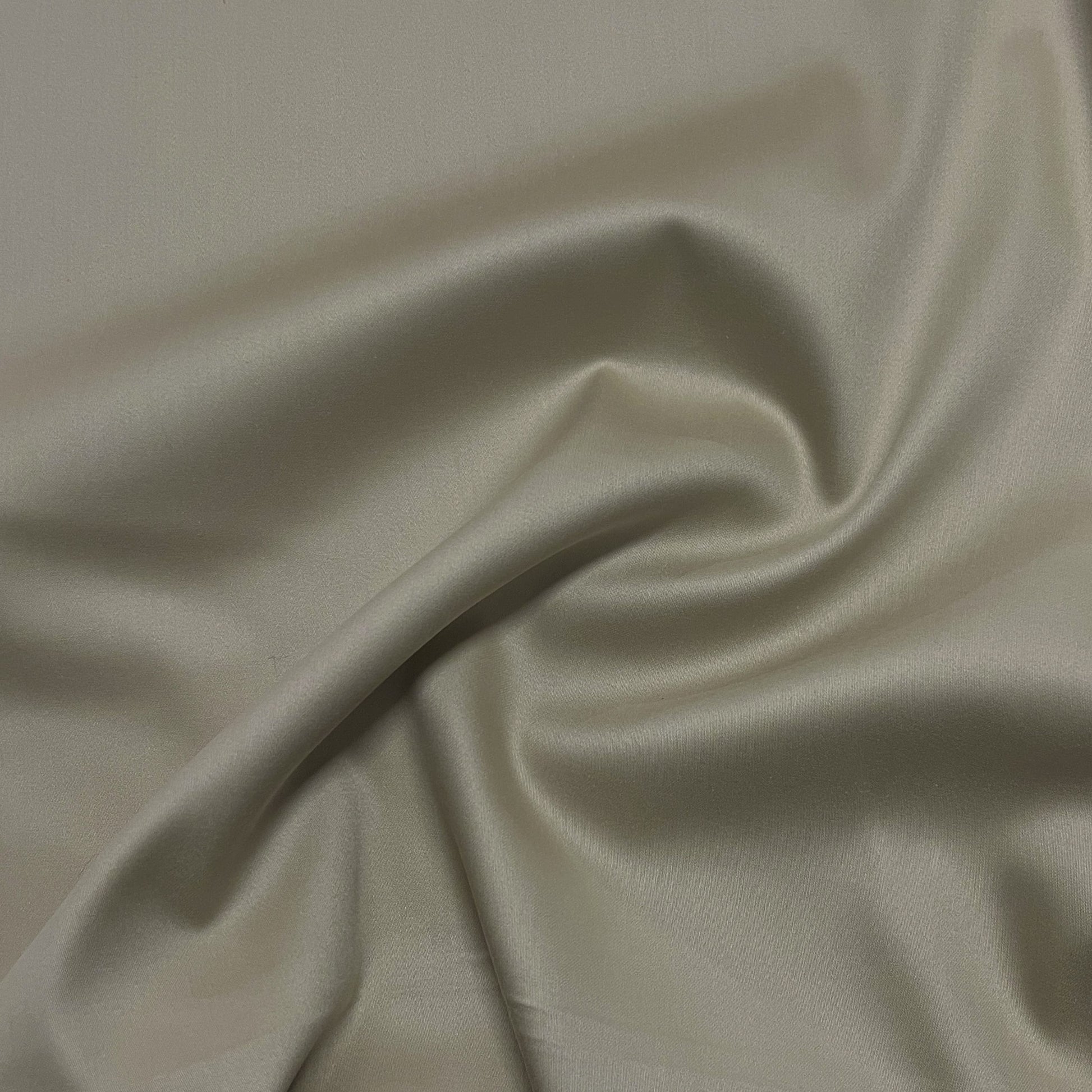 Premium Cream Solid Poplin Lycra Fabric