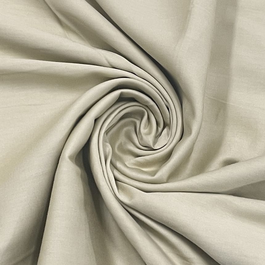 classic linen cream solid cotton satin