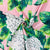 Pink & White Floral Print Cotton Satin Fabric - TradeUNO
