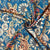 Blue & Multicolor Floral Print Cotton Satin Fabric - TradeUNO