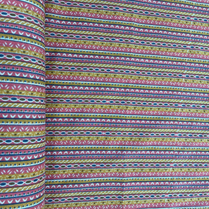 Pink Handblock Print Cotton Fabric - TradeUNO