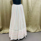 White & Multicolor Stripe With Lurex Sequence Embroidery Georgette/12 Kali