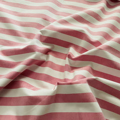 Premium Fushia Pink Stripes Print Poplin Lycra Fabric