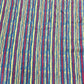 Blue & Maroon Stripes Print Cotton Satin Fabric - TradeUNO
