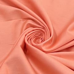 classic salmon pink solid cotton satin