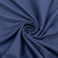 classic aegean blue solid cotton satin