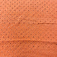 Orange Geometerical Embroidery Cotton Schiffli Fabric - TradeUNO