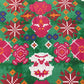 Green & Multicolor Geometerical Print Cotton Satin Fabric - TradeUNO