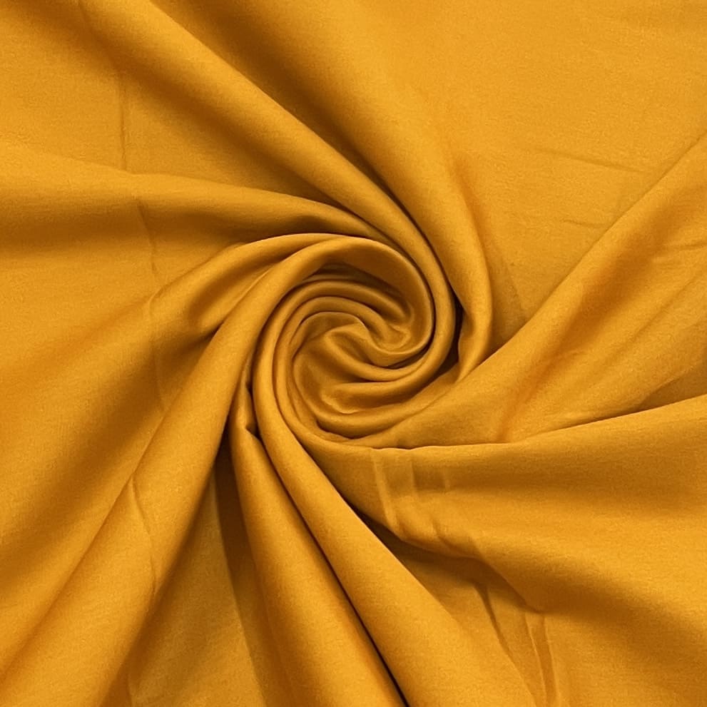 classic mustard orange solid cotton satin