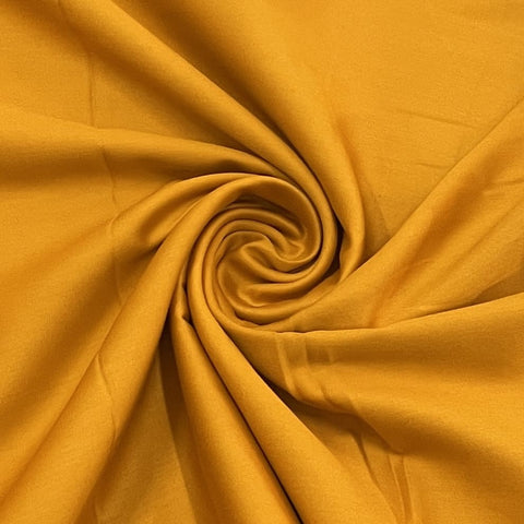 classic mustard orange solid cotton satin