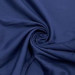 classic navy blue solid cotton satin