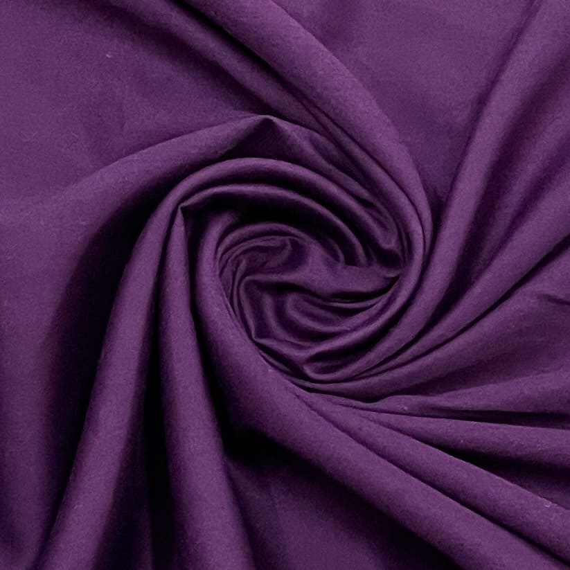 classic dark purple solid cotton satin