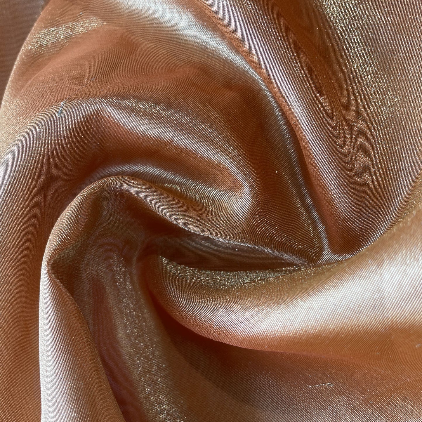 Orange Solid Plain Tissue Fabric 19675